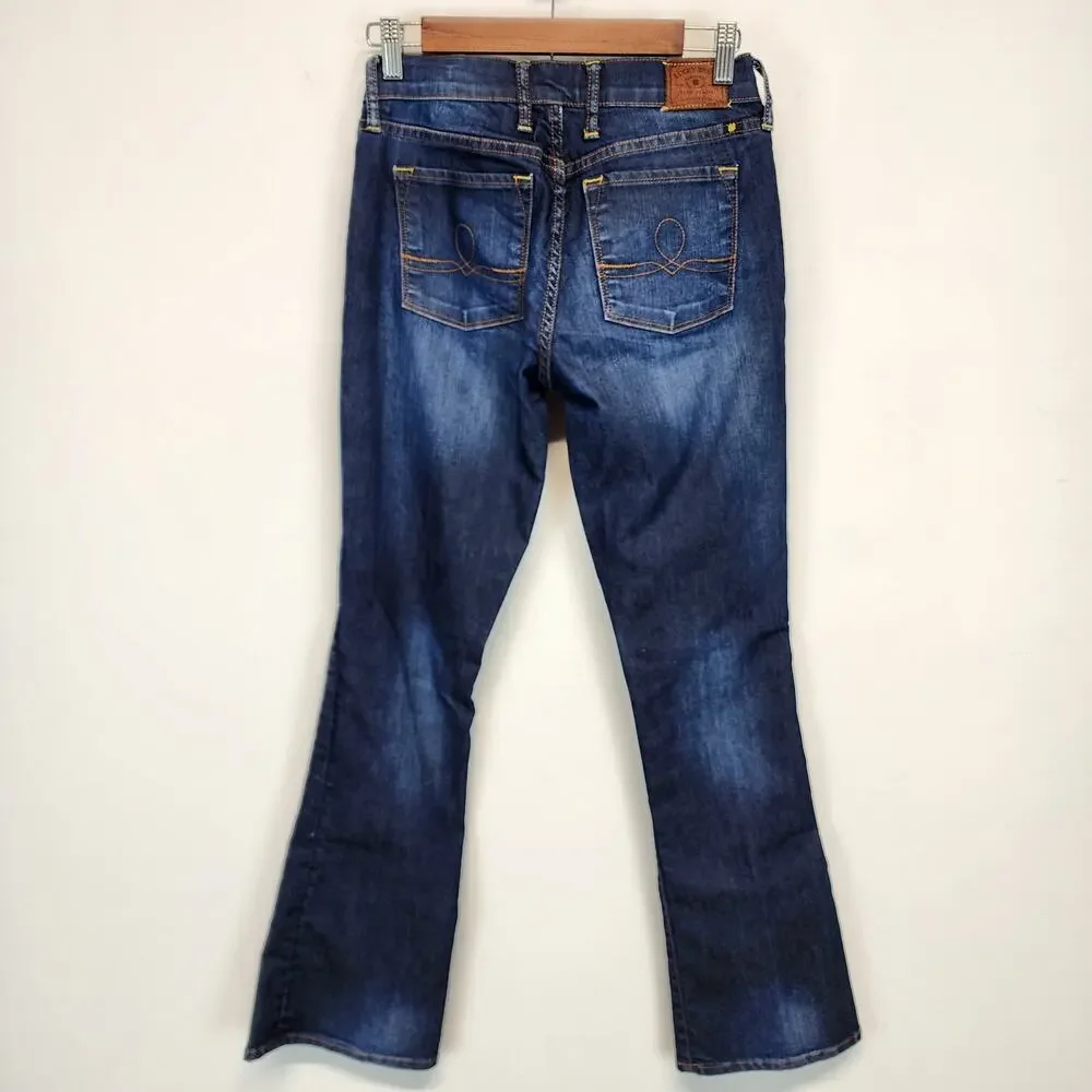 Lucky Brand Womens Sofia Bootcut Jeans Size 4 27x32 Dark Wash Mid Rise Cowgirl